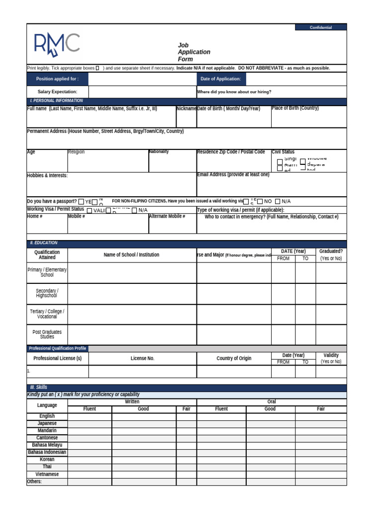 Application Form | PDF