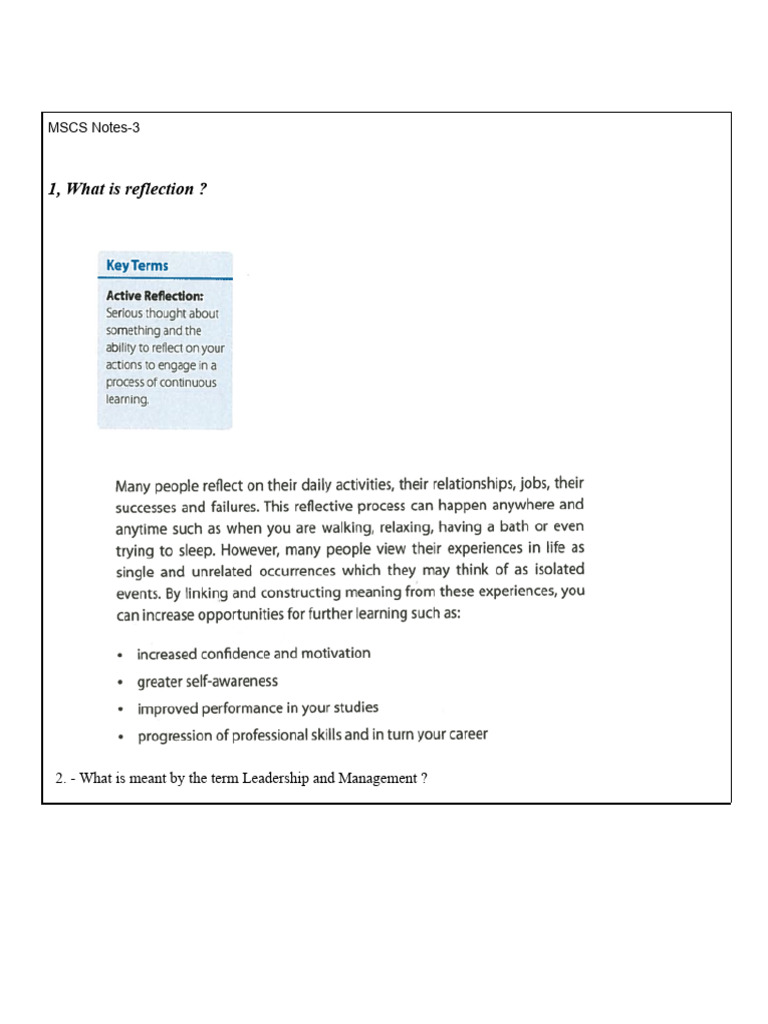 MSCS Notes New | PDF