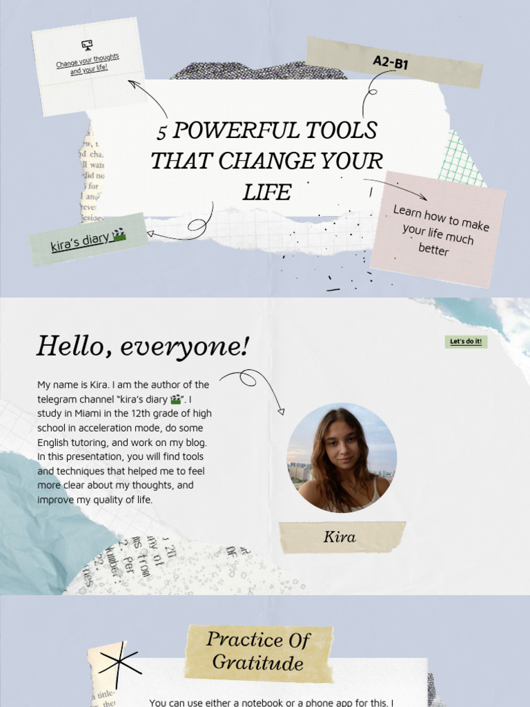 5 Powerful Tools That Change Your Life | PDF