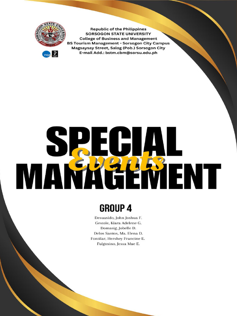 Group 4 Special Events Management Module | PDF