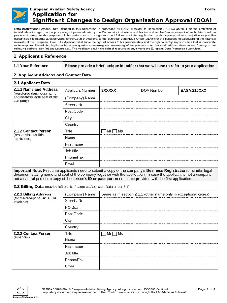 FO - Doa - .00082 - Application For Significant Changes To Design ...