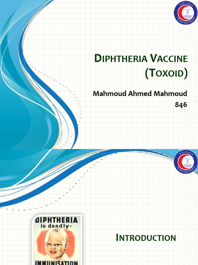 Diphtheria Vaccine Overview and Guidelines | PDF