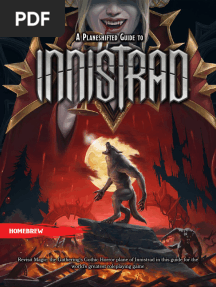 DND 5e A Planeshifted Guide - Guide To Innistrad