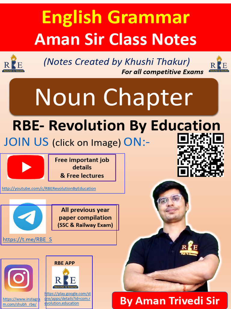 Noun Hand Written Notes | PDF