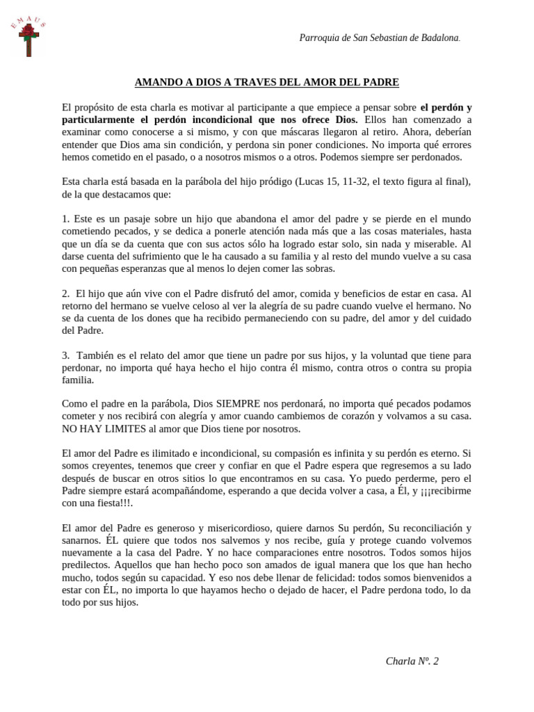 02 AMANDO A DIOS A TRAVES DEL AMOR DEL PADRE-1 | PDF