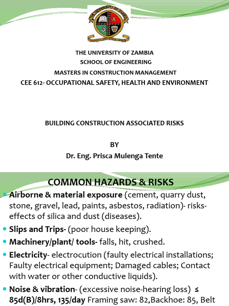 CE 6122 - Building Construction Associated Risks | PDF