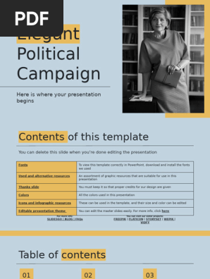 Elegant Political Campaign by Slidesgo