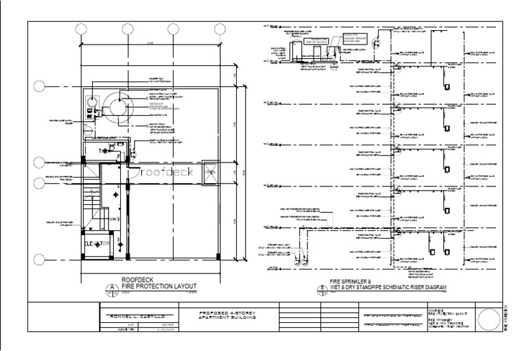 A C D B: Fire Protection Layout A Roofdeck | PDF