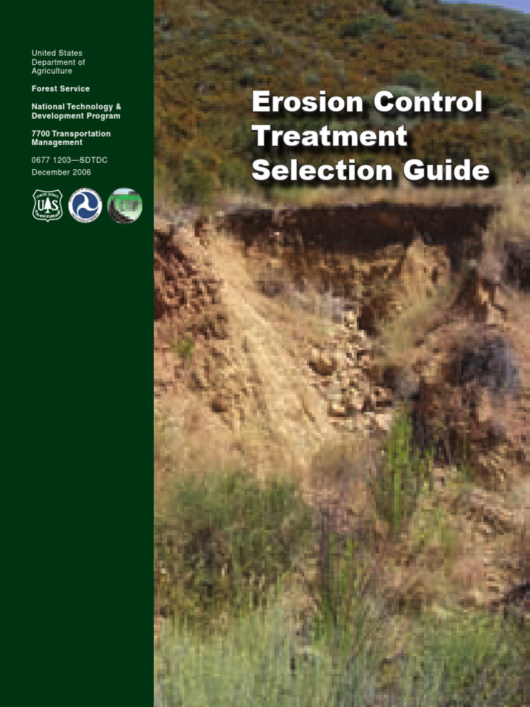 Erosion Control Treatment Selection Guide | PDF