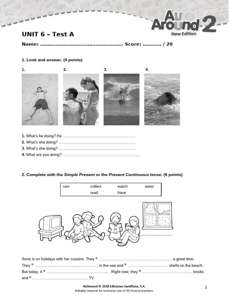 Aa Ne2 TRM Tests U6a | PDF