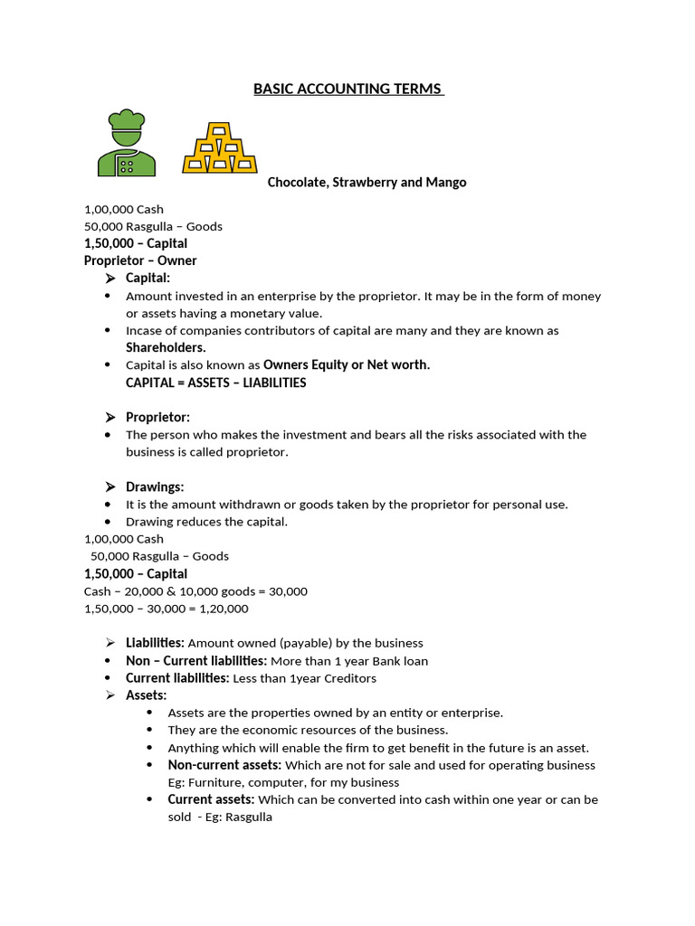 Essential Accounting Terms Explained | PDF | Debits And Credits | Expense