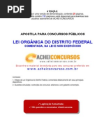 Lei Organica-DF Comentada