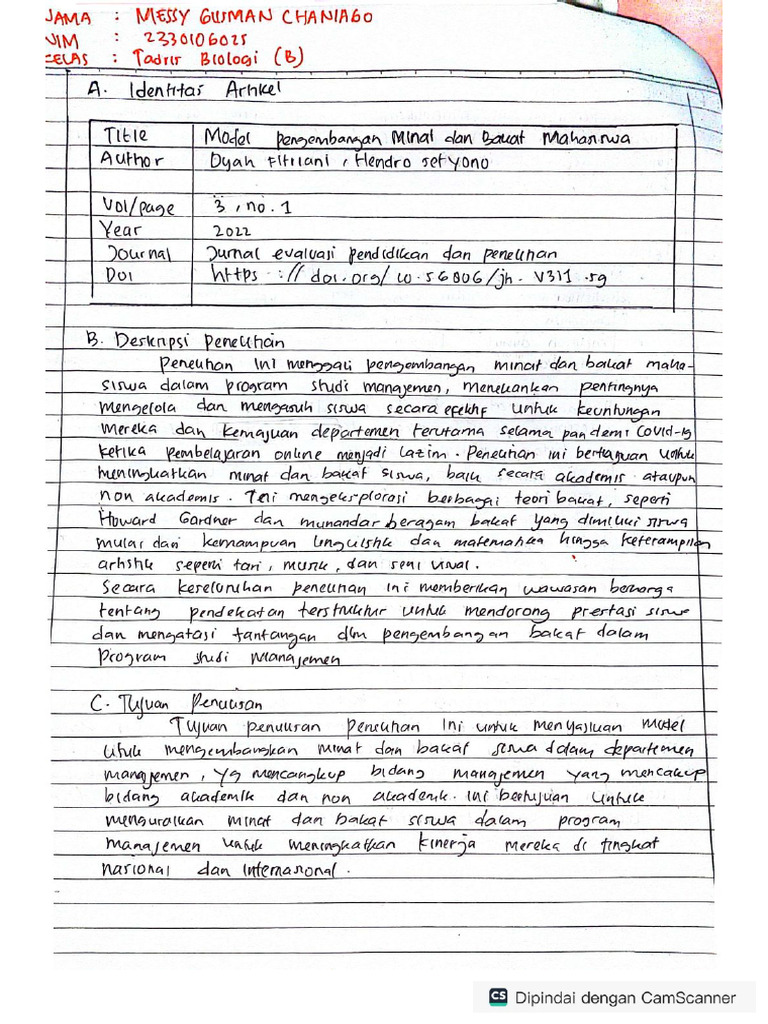 Review Jurnal (Messy) | PDF