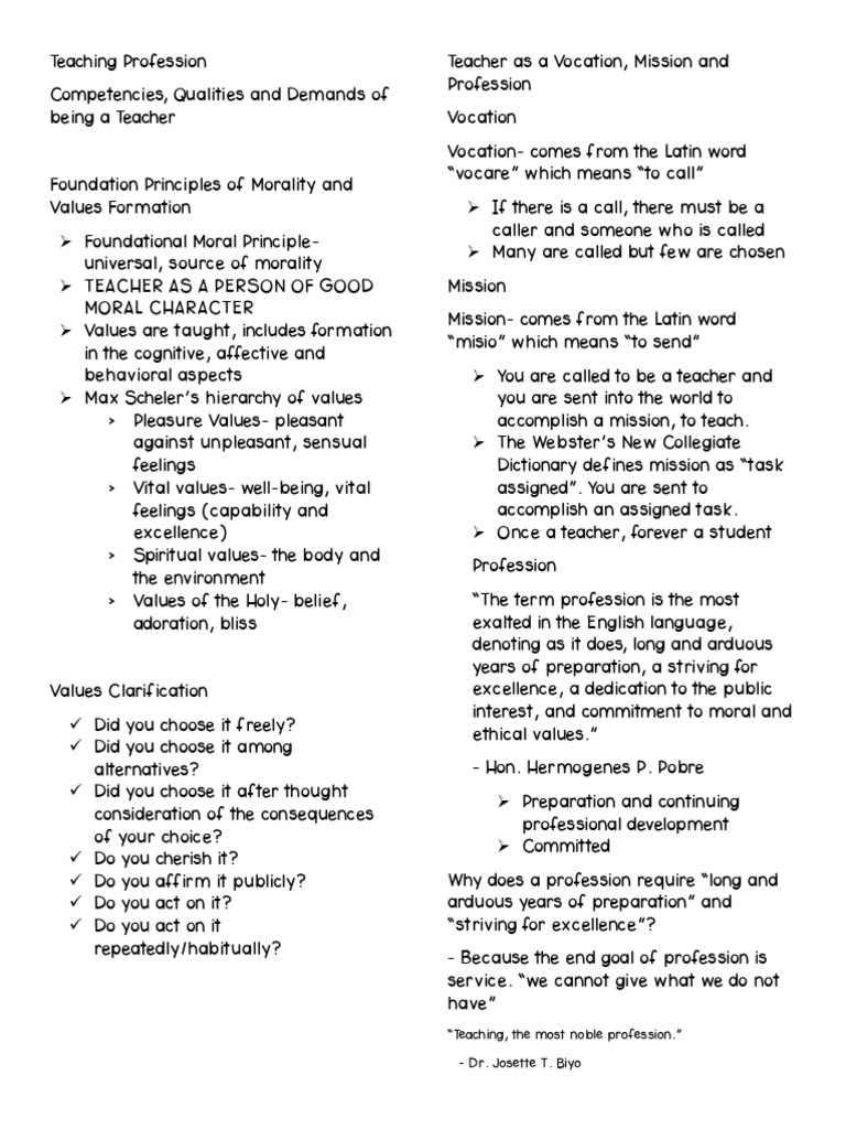 Teaching - Profession-Lesson 1 | PDF