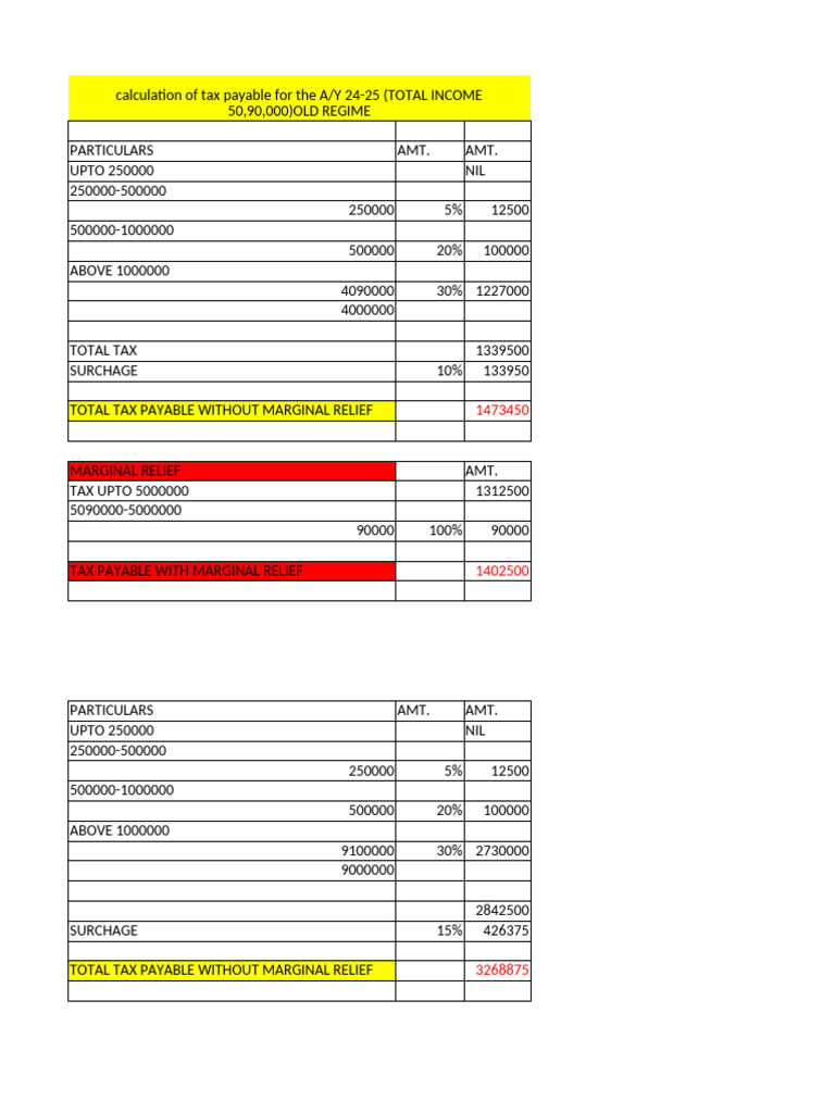 Tax Calculation | PDF
