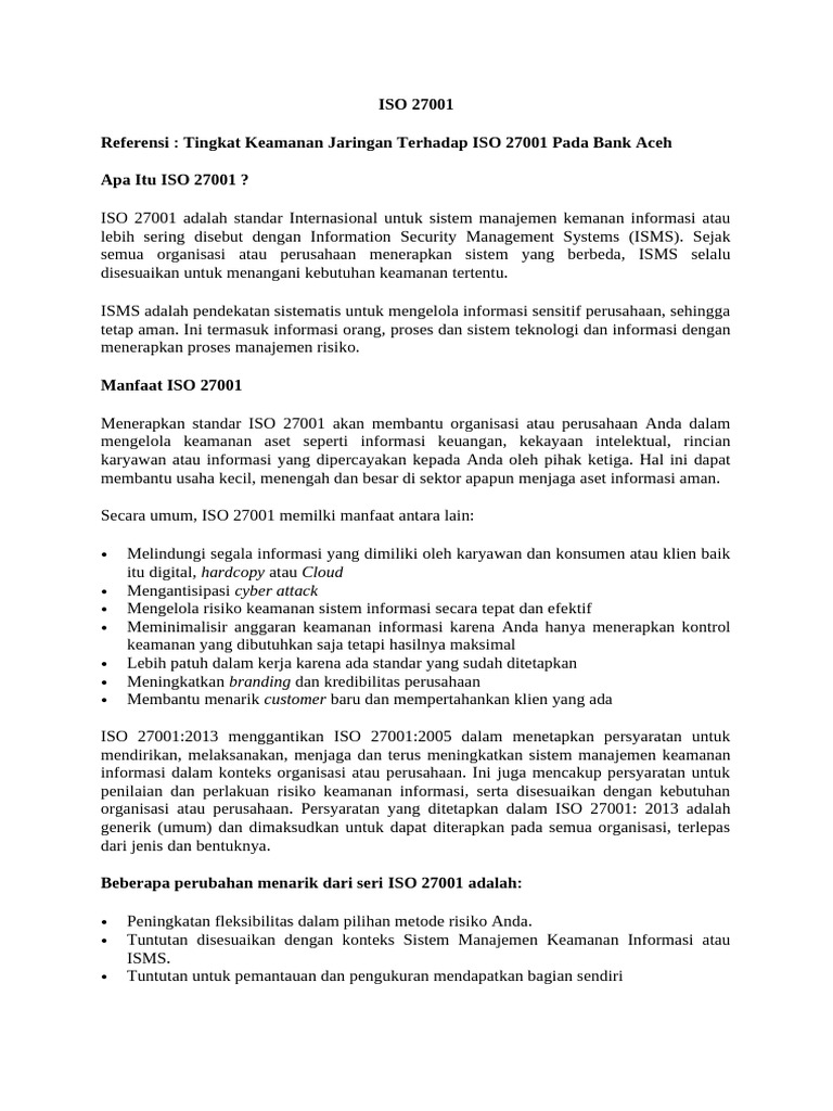Iso 27001 | PDF
