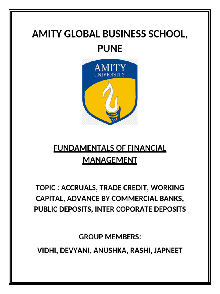 Fundamentals Of Financial Management Pdf