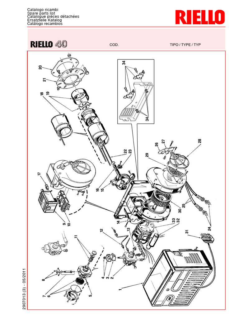 Spare Parts - Riello G10 | PDF