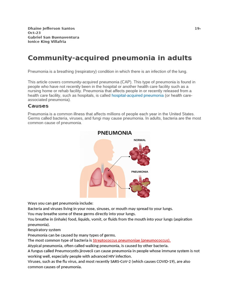 Pneumonia | PDF