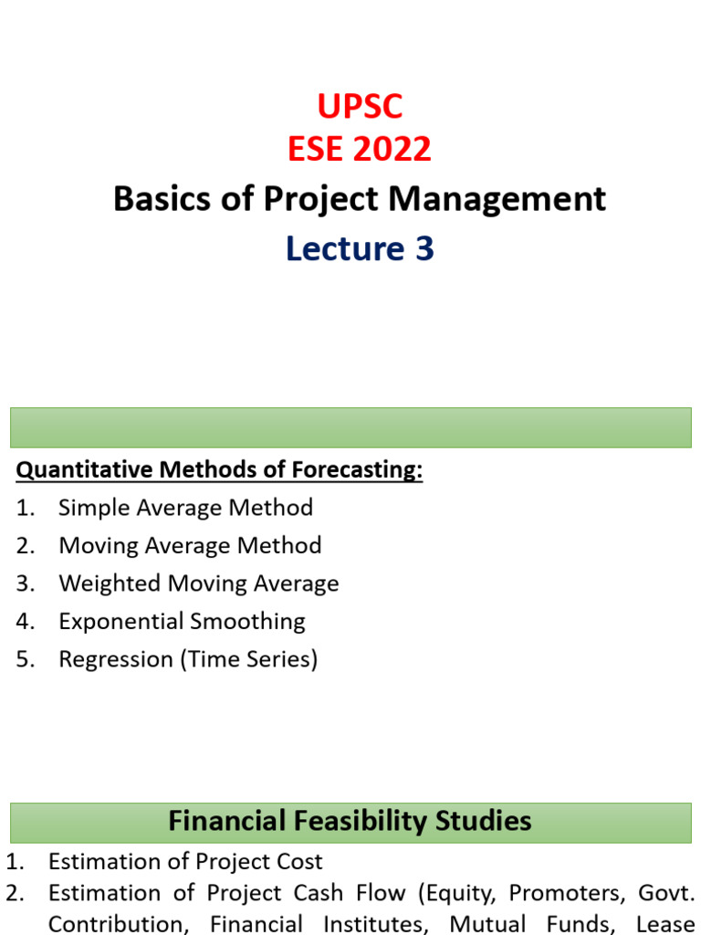 PM - Lec 3 Notes | PDF