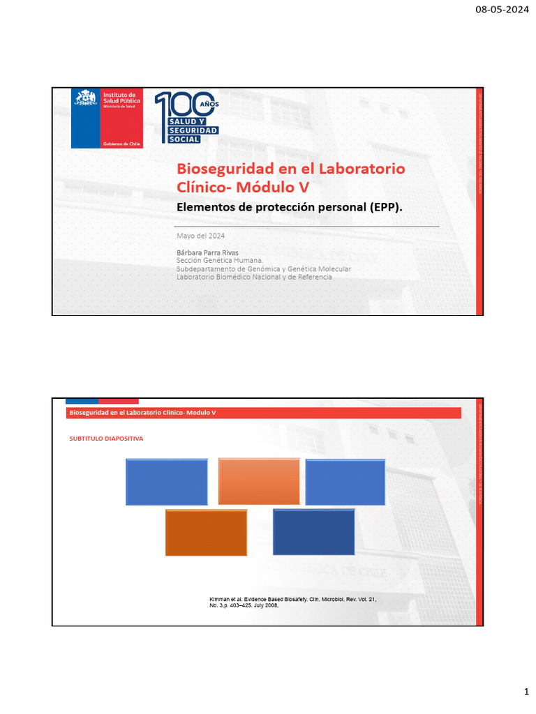 Microsoft PowerPoint - Elementos de Protección Personal - EPP. Modulo V ...