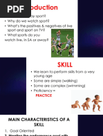 Open and Closed Skills in Sports | PDF | Cognition | Learning
