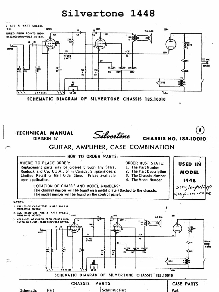 Silvertone 1448 SCH | PDF