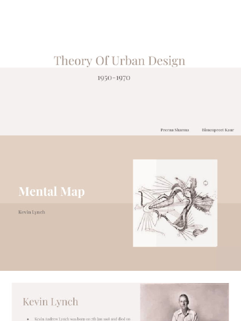 Theory of Urban Design Mental Map Kevin Lynch | PDF