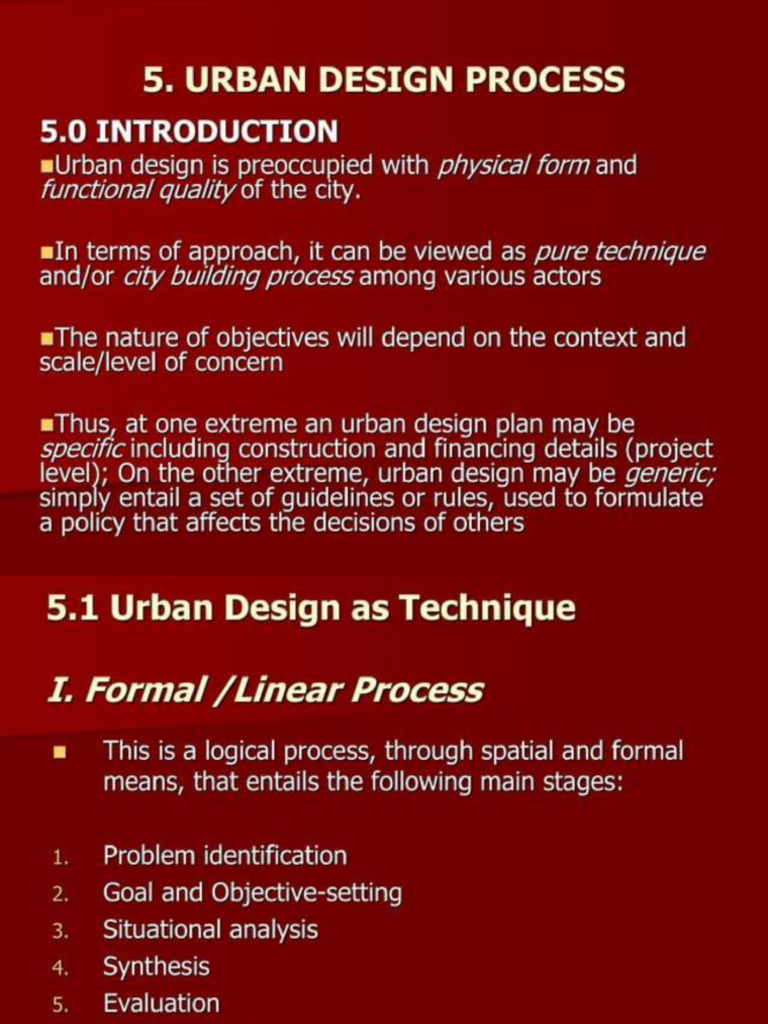 Urban design process pdf