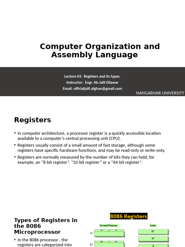 Lecture 3 COAL | PDF