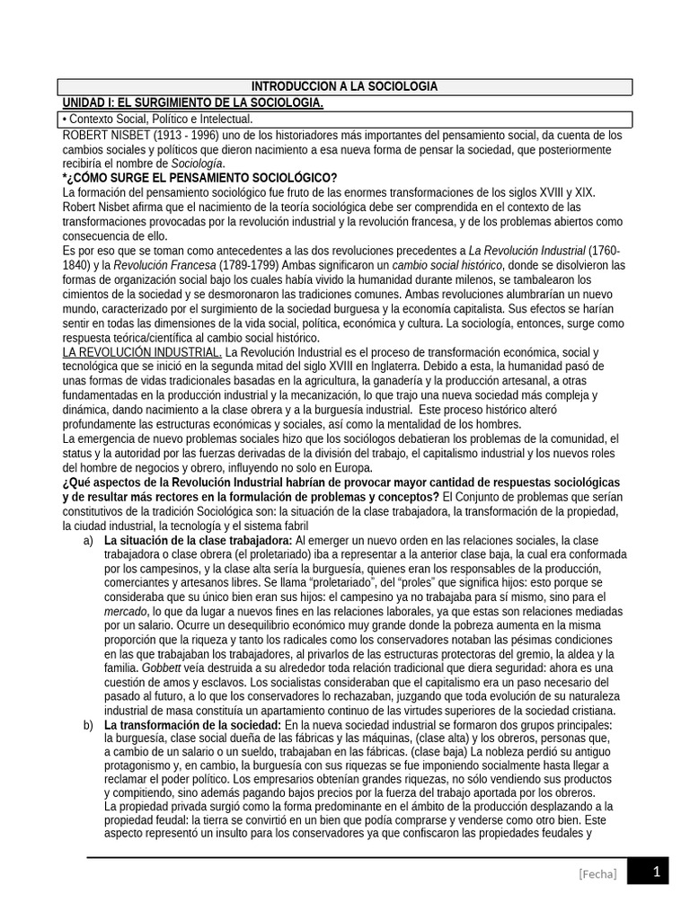 Introduccion A La Sociologia | PDF