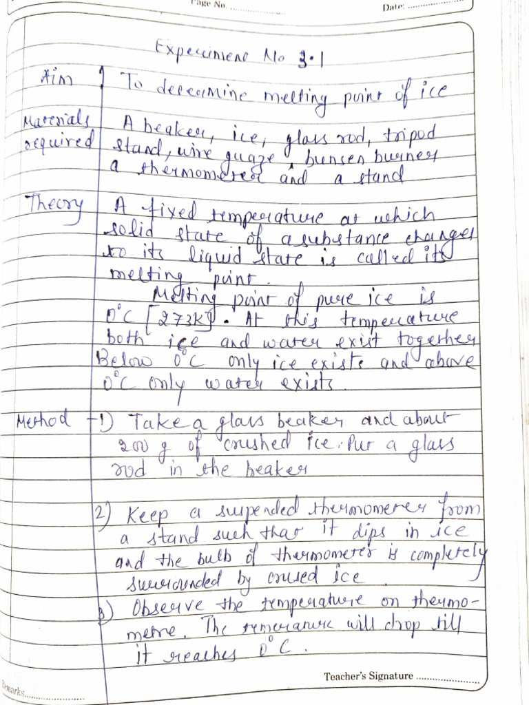 Class Ix Experiment No 3 1 | PDF