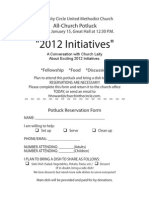 "2012 Initiatives": All-Church Potluck
