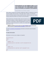 Cómo validar un formulario en una página web