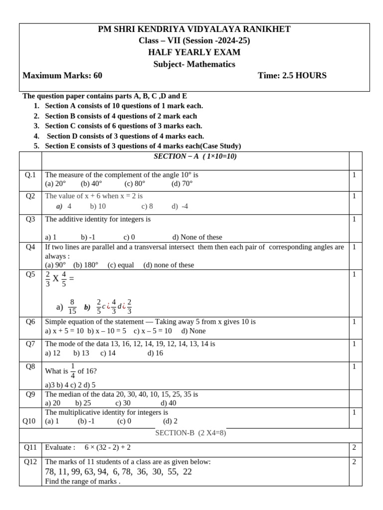 7maths Qp Pdf