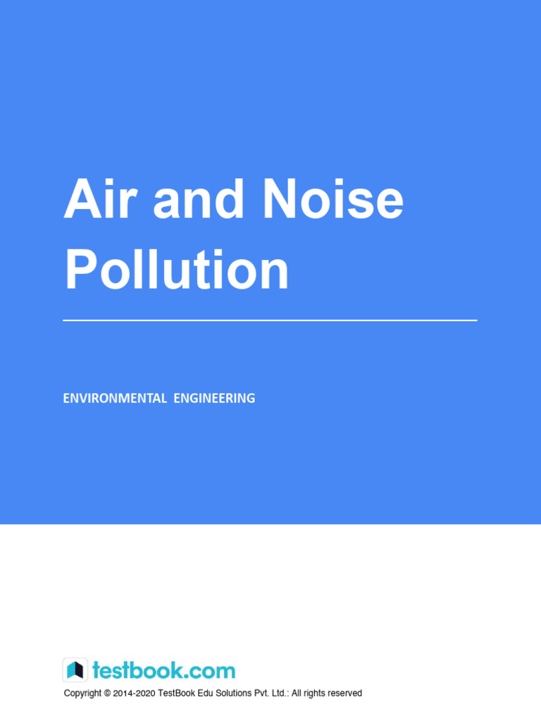 Air And Noise Pollution Study Notes Pdf