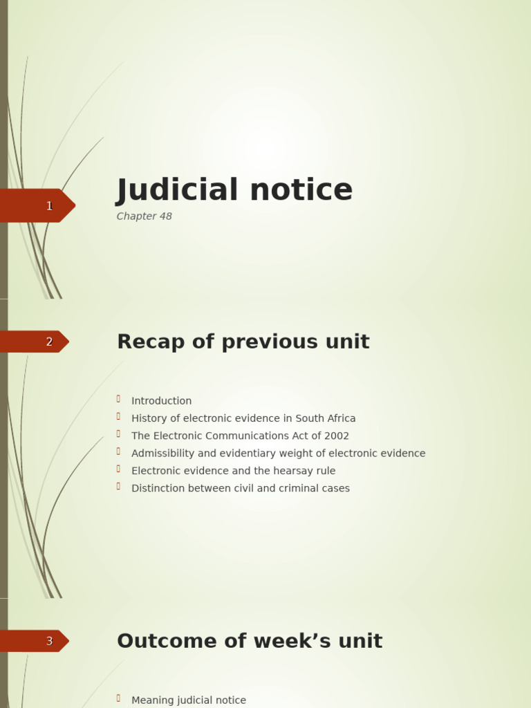 Judicial Notice | PDF