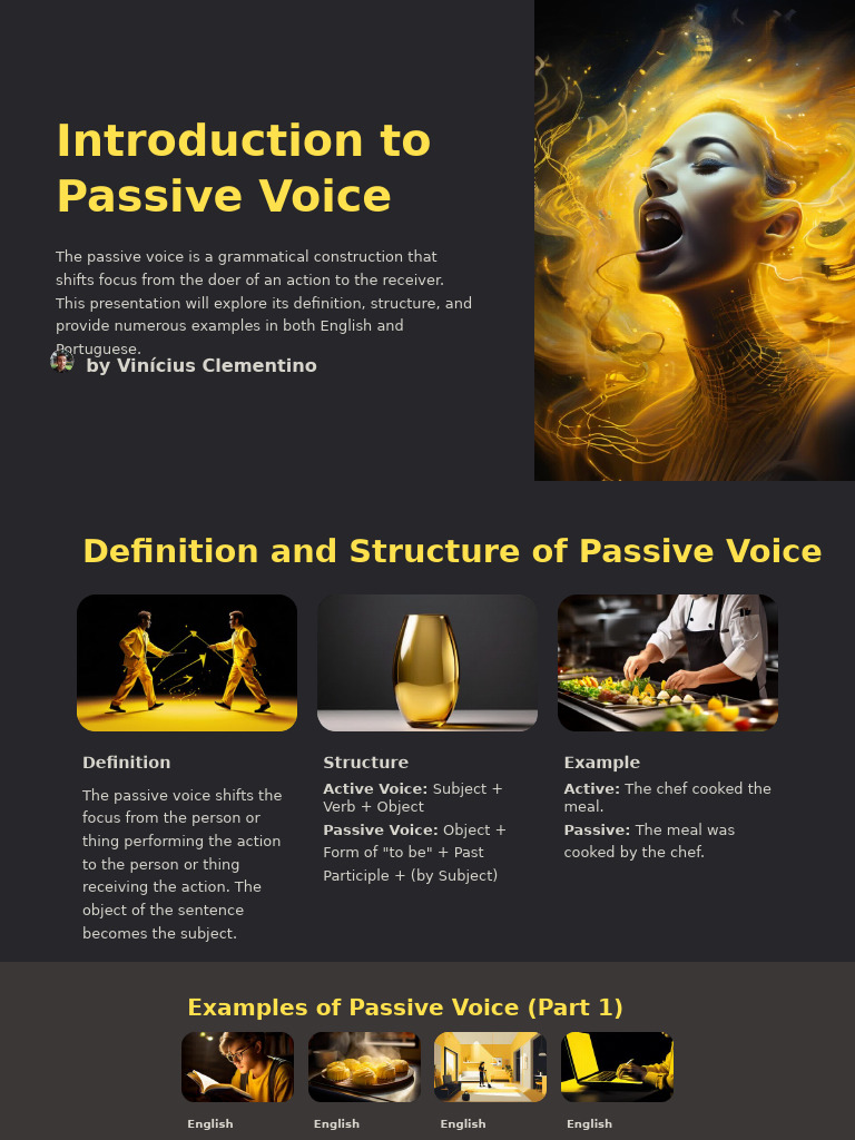 Introduction To Passive Voice | PDF