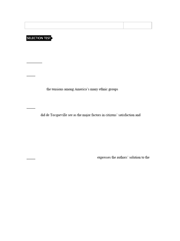 Selection test print from democracy is not a spectator sport pdf pdf