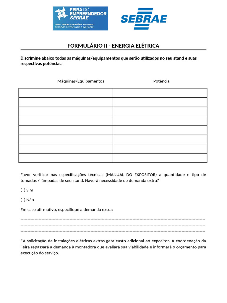 Formulario I - Energia Eletrica | PDF