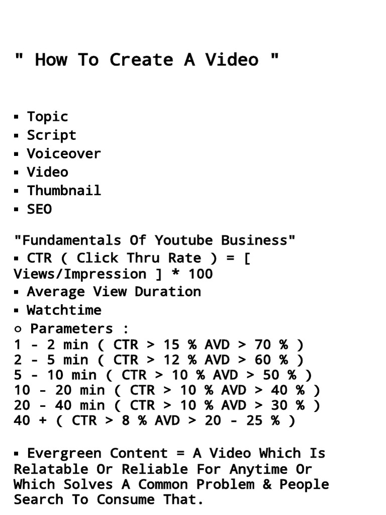 Youtube Full Guide ? | PDF