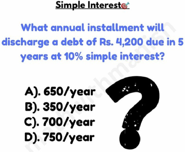 Simple Interest High Level Question | PDF