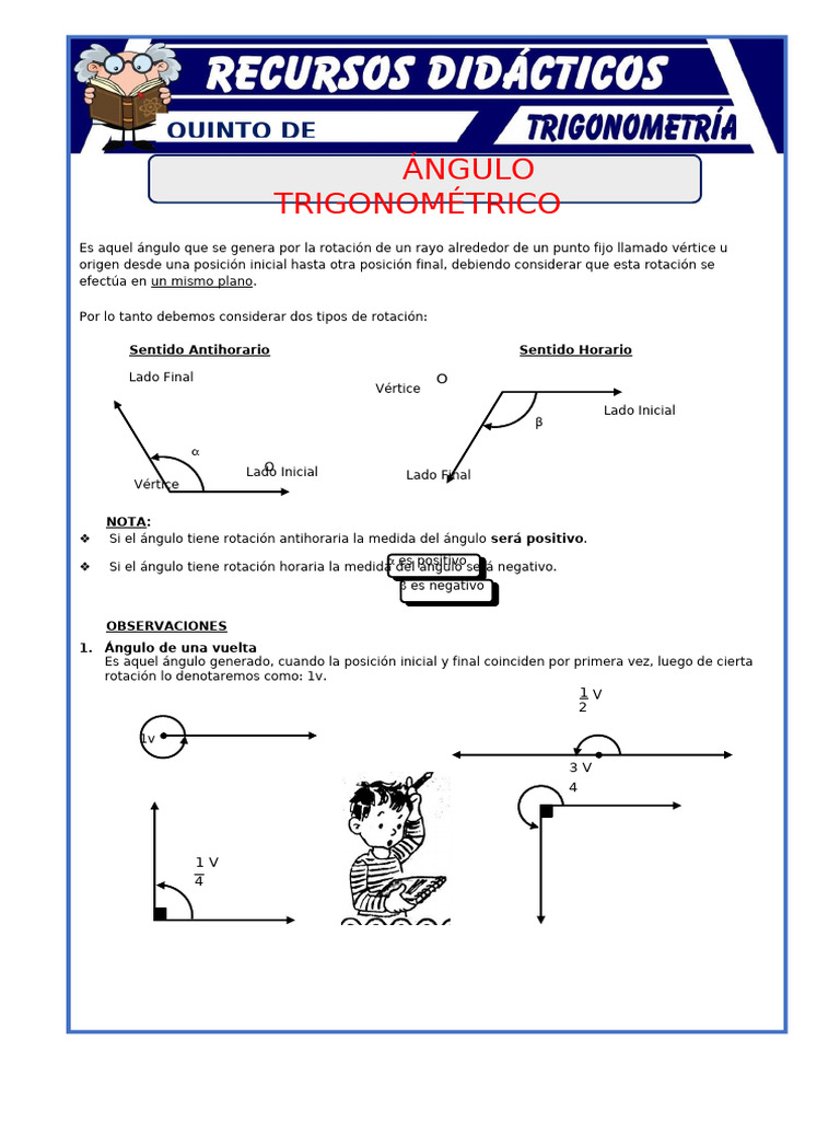 Ángulos Trigonométricos | PDF