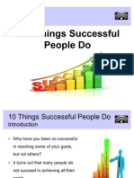 10 Things Successful People Do