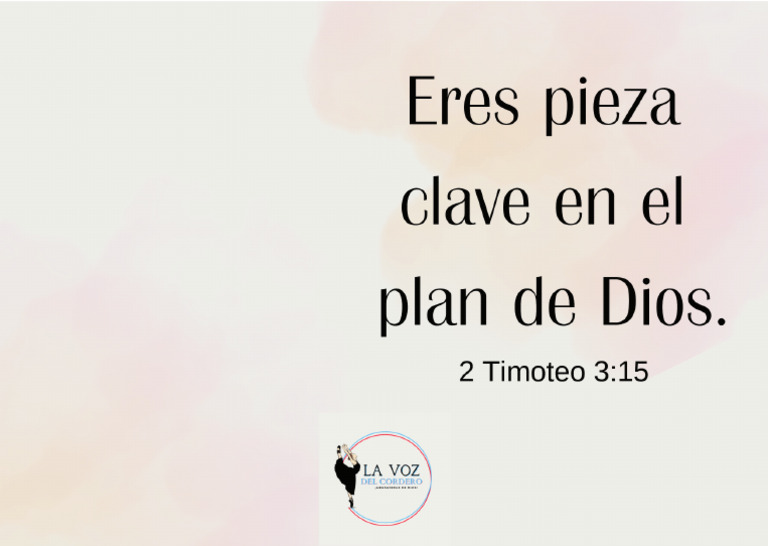 Eres Pieza Clave en El Plan de Dios PDF | PDF