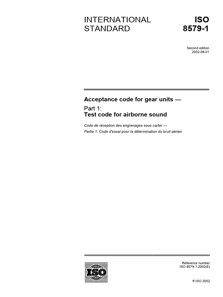 Iso 8579-1-2002 | PDF