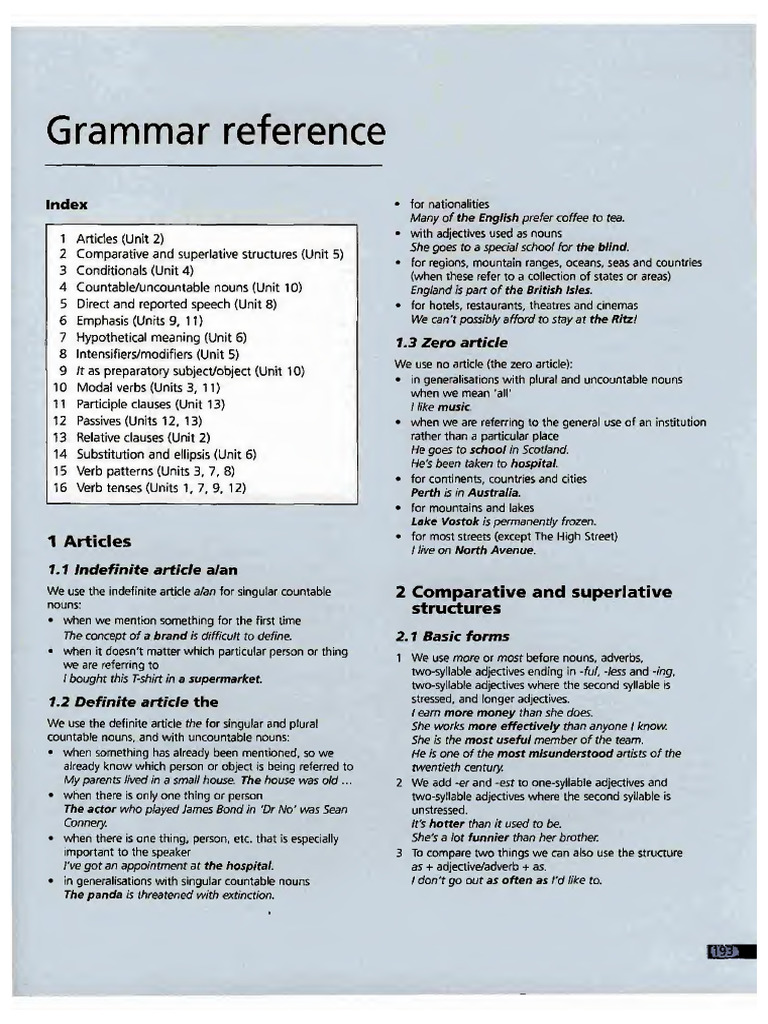 Grammar Reference Pdf