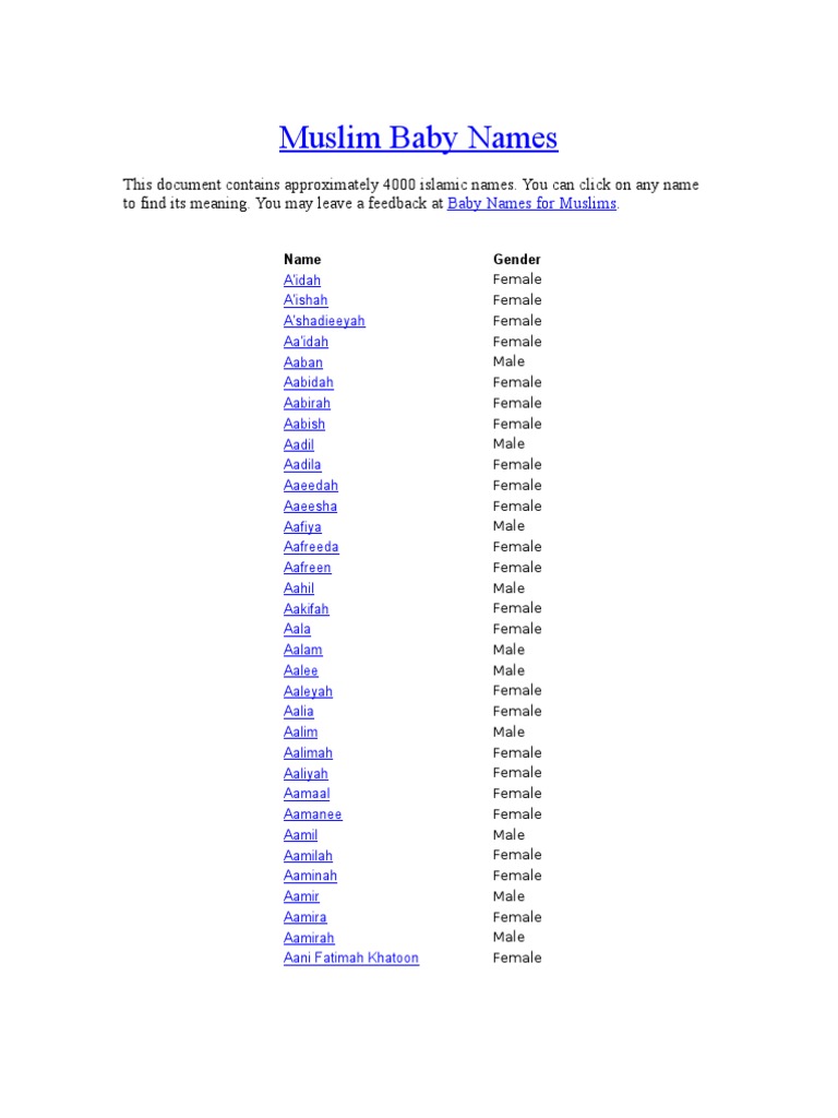 Islamic Names Semitic Words And Phrases Abrahamic Religions