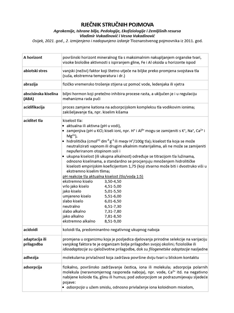 Strucni Rjecnik 2021 | PDF