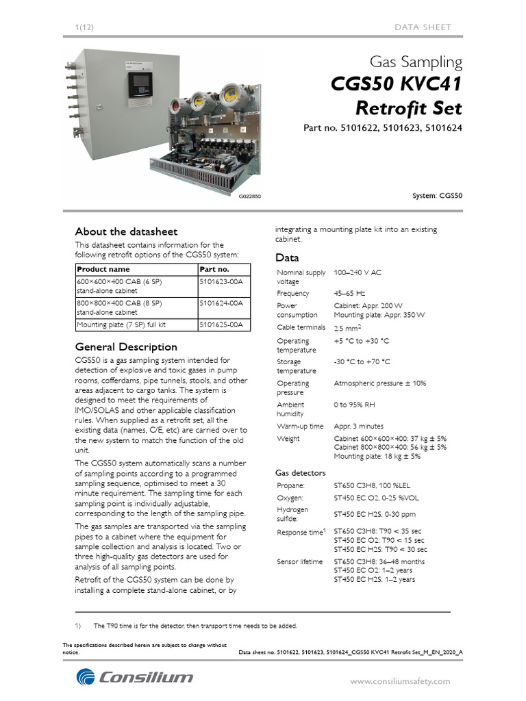 GAS FIXO 5101622, 5101623, 5101624 - CGS50 KVC41 Retrofit Set - M - EN ...